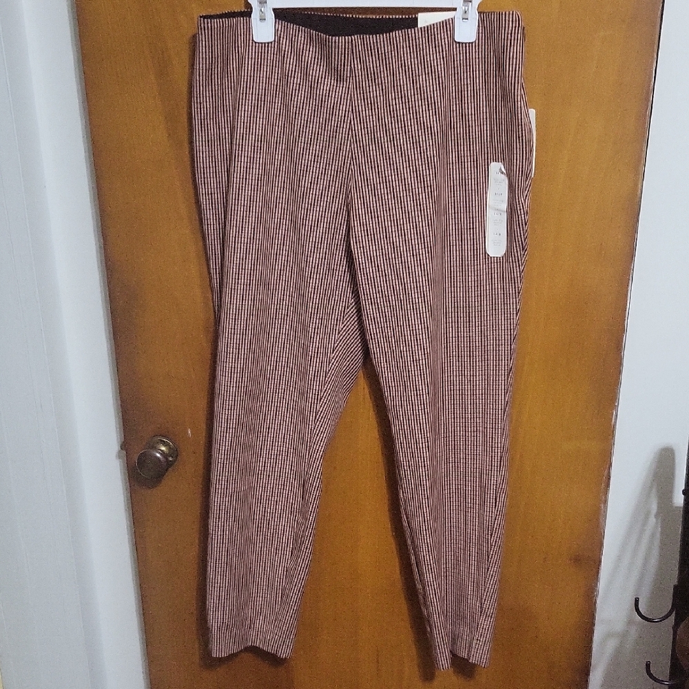 a new day Women’s Skinny Pants in Brown and Black Pinstripe